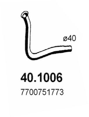 Труба выхлопного газа 401006 ASSO