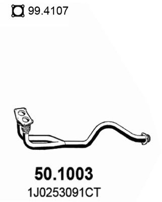 Труба выхлопного газа 501003 ASSO