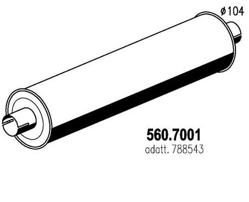 Средний / конечный глушитель ОГ 5607001 ASSO