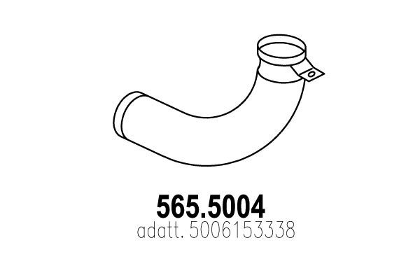 Труба выхлопного газа 5655004 ASSO