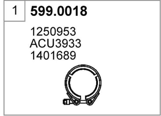 Соединительные элементы, система выпуска 5990018 ASSO