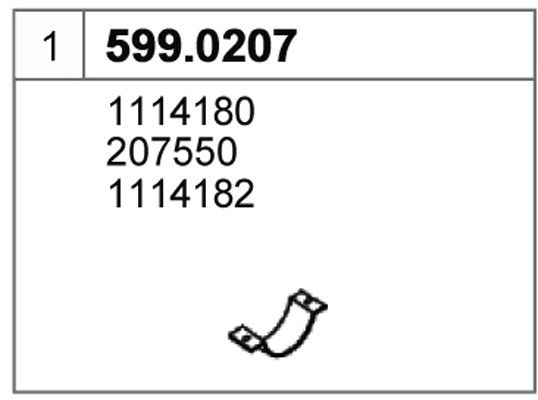 Соединительные элементы, система выпуска 5990207 ASSO