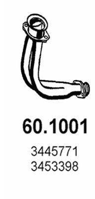 Труба выхлопного газа 601001 ASSO