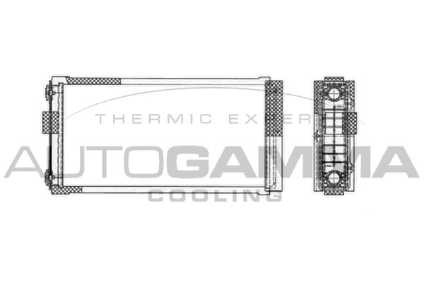 Теплообменник, отопление салона 104818 AUTOGAMMA
