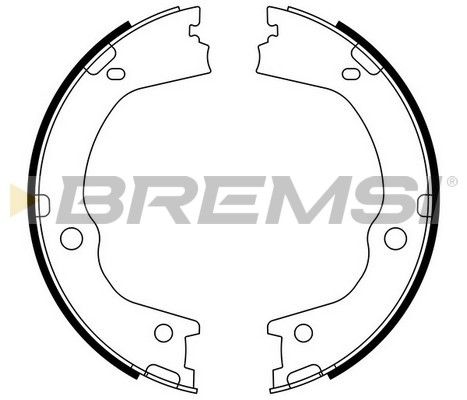 Комплект тормозных колодок, стояночная тормозная система GF0898 BREMSI