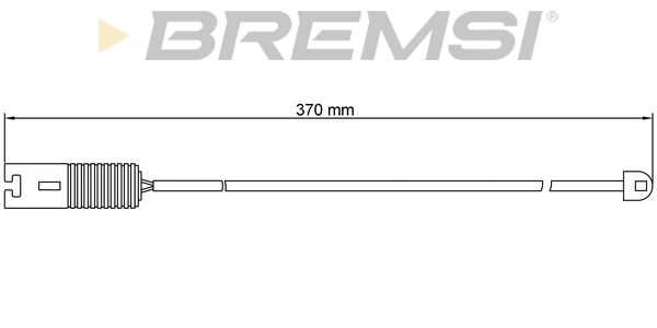 Сигнализатор, износ тормозных колодок WI0528 BREMSI