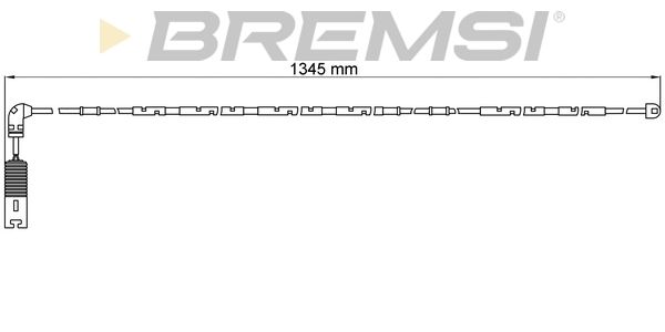 Сигнализатор, износ тормозных колодок WI0582 BREMSI
