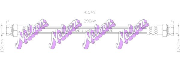 Тормозной шланг H1549 BROVEX-NELSON