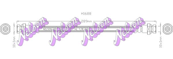 Тормозной шланг H1688 BROVEX-NELSON