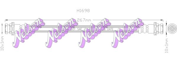 Тормозной шланг H1698 BROVEX-NELSON