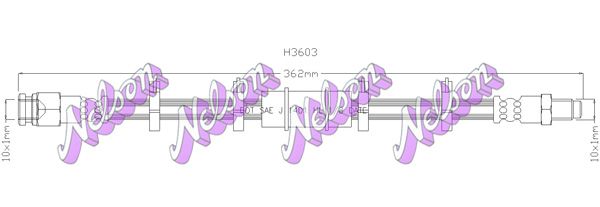 Тормозной шланг H3603 BROVEX-NELSON
