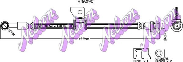 Тормозной шланг H3609Q BROVEX-NELSON