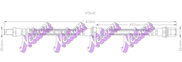 Тормозной шланг H3641 BROVEX-NELSON