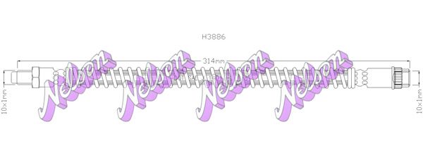 Тормозной шланг H3886 BROVEX-NELSON
