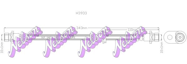 Тормозной шланг H3933 BROVEX-NELSON
