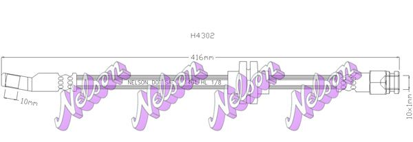Тормозной шланг H4302 BROVEX-NELSON