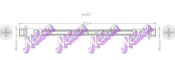 Тормозной шланг H4317 BROVEX-NELSON