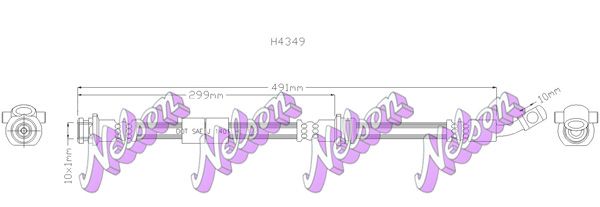 Тормозной шланг H4349 BROVEX-NELSON