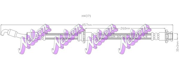 Тормозной шланг H4371 BROVEX-NELSON