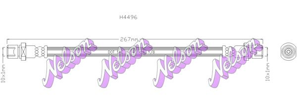 Тормозной шланг H4496 BROVEX-NELSON