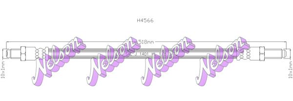 Тормозной шланг H4566 BROVEX-NELSON