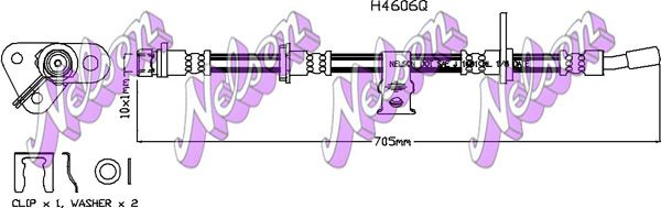 Тормозной шланг H4606Q BROVEX-NELSON