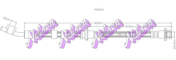 Тормозной шланг H4614 BROVEX-NELSON