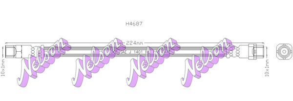 Тормозной шланг H4687 BROVEX-NELSON