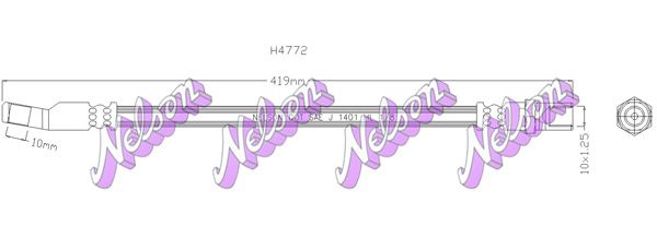 Тормозной шланг H4772 BROVEX-NELSON