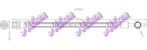 Тормозной шланг H4816 BROVEX-NELSON