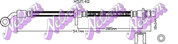 Тормозной шланг H5214Q BROVEX-NELSON