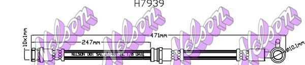 Тормозной шланг H7939 BROVEX-NELSON