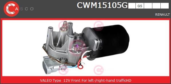 Двигатель стеклоочистителя CWM15105GS CASCO