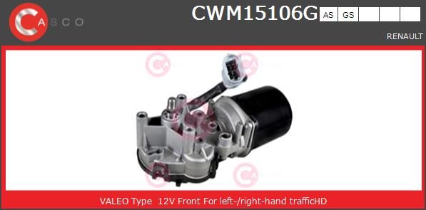 Двигатель стеклоочистителя CWM15106GS CASCO