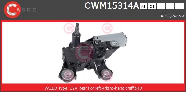 Двигатель стеклоочистителя CWM15314AS CASCO