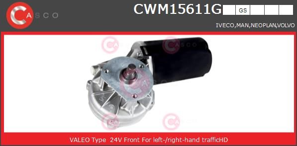 Двигатель стеклоочистителя CWM15611GS CASCO