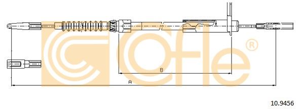 Трос, стояночная тормозная система 109456 COFLE