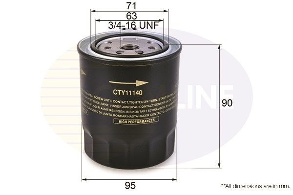 Масляный фильтр CTY11140 COMLINE