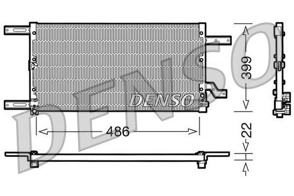 Конденсатор, кондиционер DCN01021 DENSO