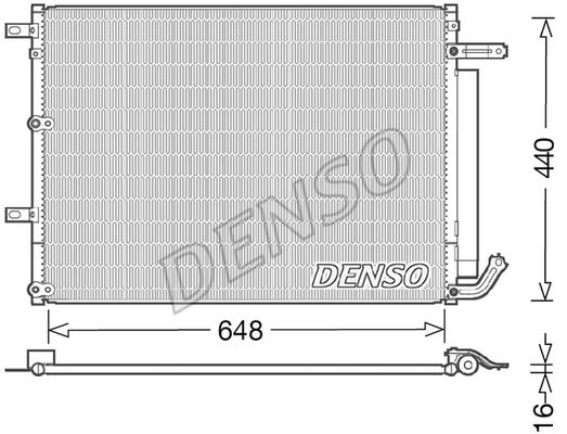Конденсатор, кондиционер DCN06018 DENSO