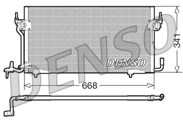 Конденсатор, кондиционер DCN07060 DENSO
