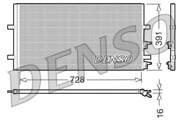 Конденсатор, кондиционер DCN10017 DENSO
