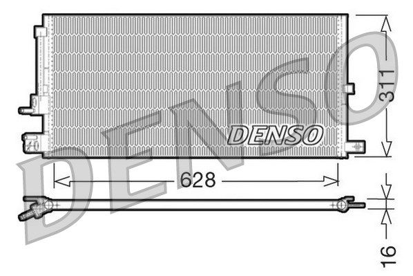 Конденсатор, кондиционер DCN11007 DENSO