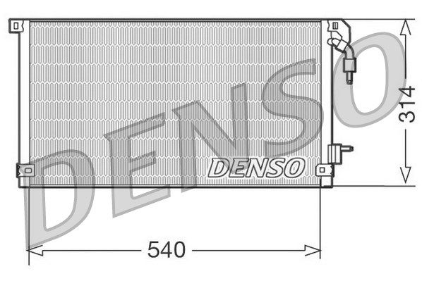 Конденсатор, кондиционер DCN21003 DENSO