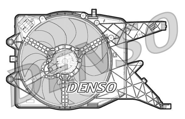 Вентилятор, охлаждение двигателя DER20011 DENSO