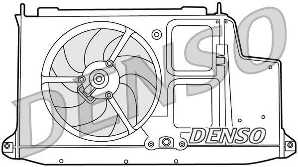Вентилятор, охлаждение двигателя DER21012 DENSO