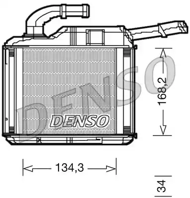 Теплообменник, отопление салона DRR32010 DENSO