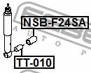 Дистанционная труба, амортизатор NSBF24SA FEBEST