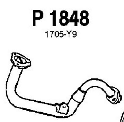 Труба выхлопного газа P1848 FENNO