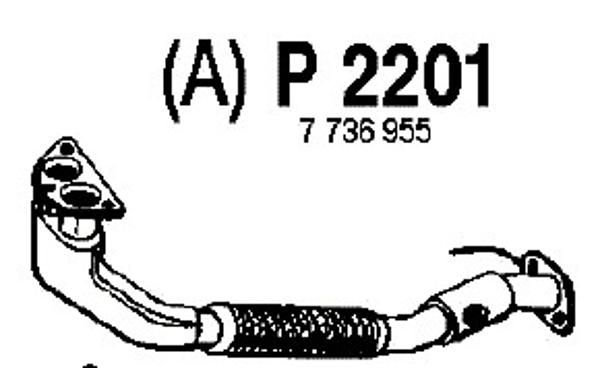 Труба выхлопного газа P2201 FENNO